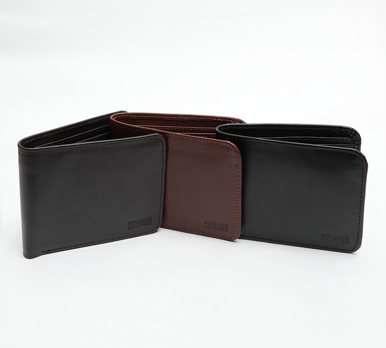 SJ Cow leather Round sides wallet