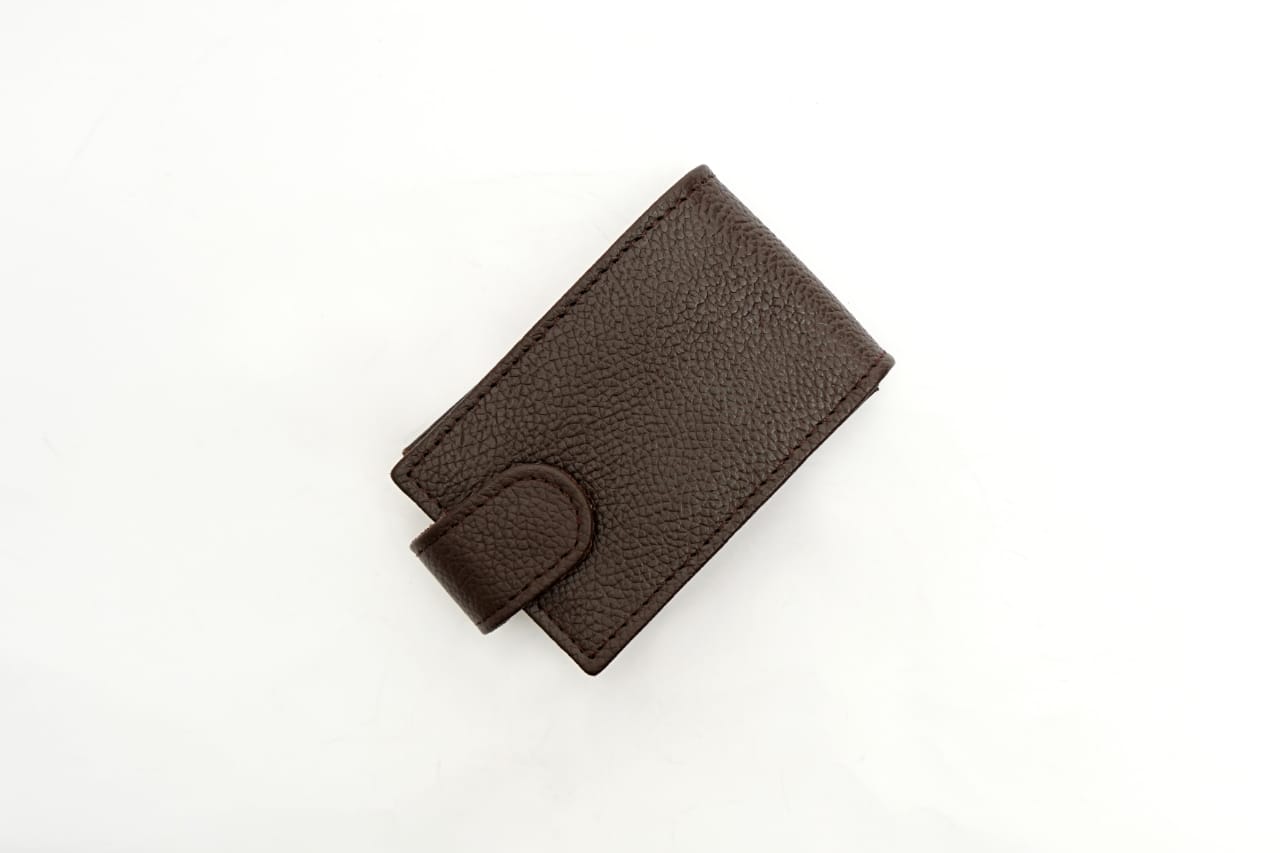  Sj Leather Horizontal card holder in mild leather