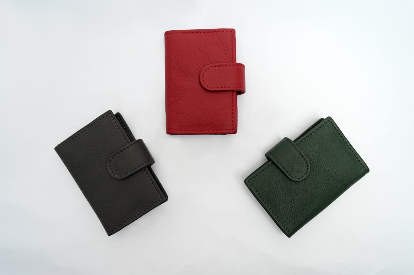 Sj Leather Shortest card holder ever with 8 to 10 cards slot in mild leather